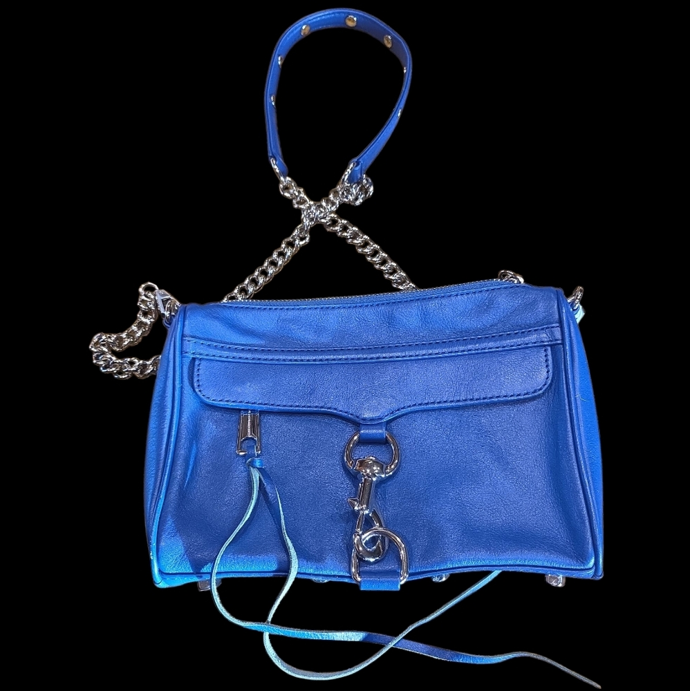 Rebecca Minkoff Mini M.A.C. Vibrant Blue Crossbody Bag NWOT